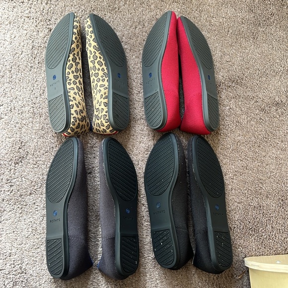 LOT - 4 pairs of Rothy’s flats - Picture 2 of 2